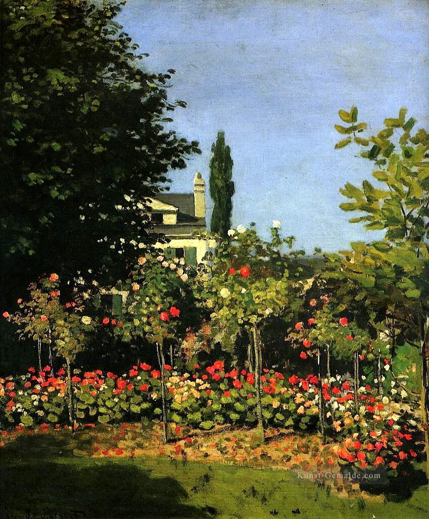 Garten in Blume Claude Monet Blumen impressionistische Ölgemälde